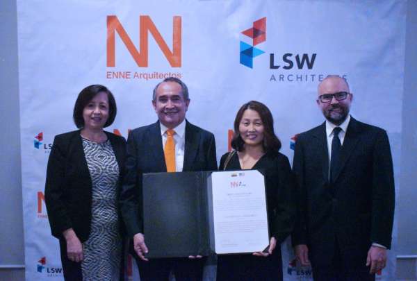 Enne y LSW, empresas l&iacute;deres en arquitectura sostenible, firmaron convenio para el desarrollo de proyectos en Ecuador