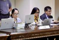 El fiscal (s) Wilson Toainga expuso los alegatos para llamar a juicio a nueve personas procesadas por la reconstrucci&oacute;n de Manab&iacute; y Esmeraldas. 