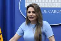 La vocera de Gobierno, Carolina Jaramillo, presentó los avances de la gira internacional de Daniel Noboa y dio otros anuncios este lunes, 25 de agosto.