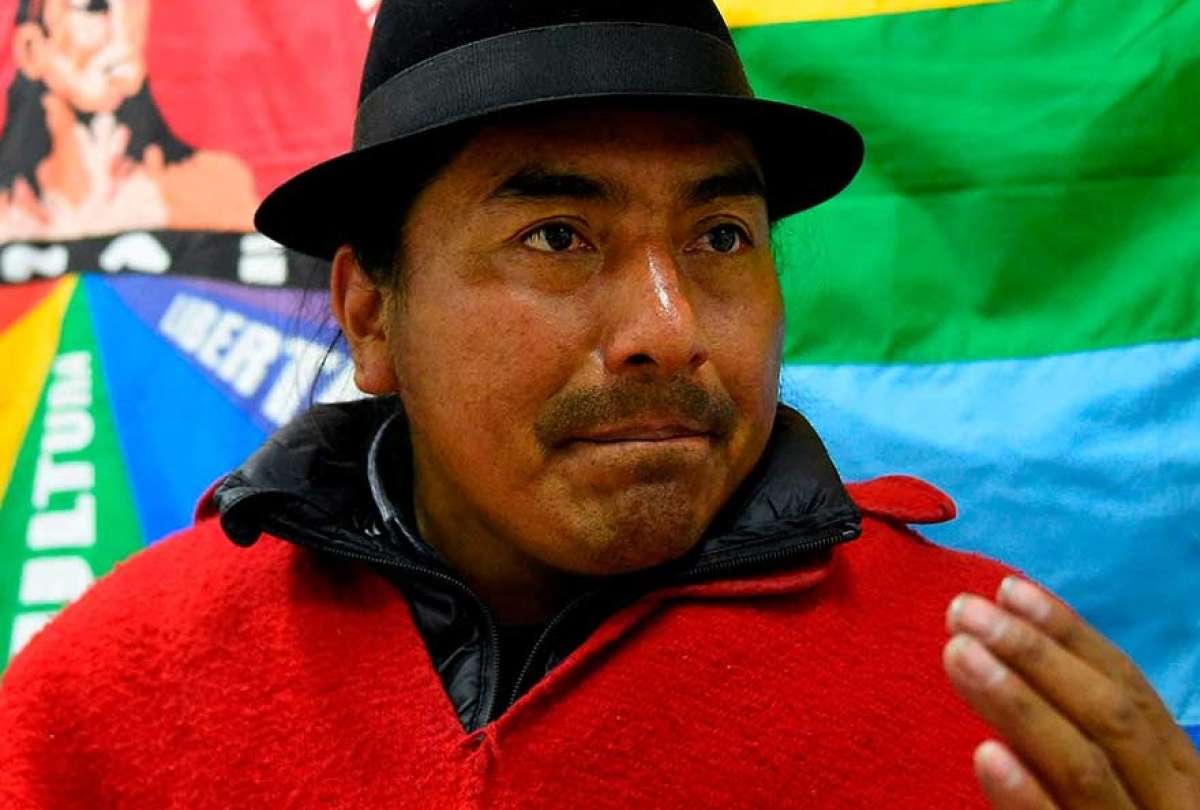 Leonidas Iza es acusado de supuesta paralizaci&oacute;n de servicios p&uacute;blicos durante el paro nacional. 