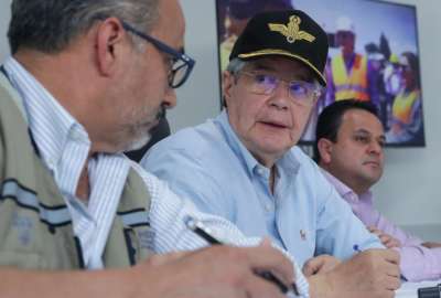 El presidente Guillermo Lasso realiz&oacute; la entrega de recursos para Esmeraldas. 