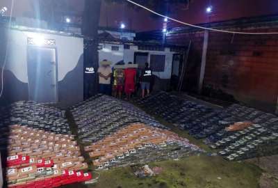 La Polic&iacute;a Nacional decomis&oacute; tres toneladas de droga en un centro de acopio en Los R&iacute;os.