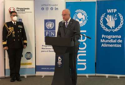 El vicepresidente Alfredo Borrero agradeci&oacute; la asistencia de las Naciones Unidas para erradicar la desnutrici&oacute;n infantil.