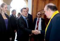 El presidente Daniel Noboa recibi&oacute; las llaves de la ciudad de Lima y fue declarado hu&eacute;sped ilustre en una ceremonia celebrada este 4 de julio de 2024. 