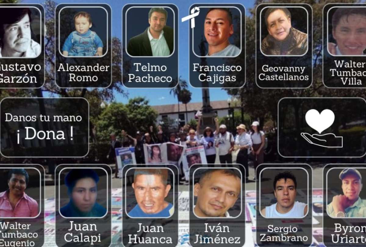 Hasta 2022 se registraron 7.493 denuncias de desapariciones en Ecuador, según Asfadec. 