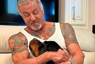 Sylvester Stallone reemplaz&oacute; el tatuaje de su expareja por el retrato de su perro