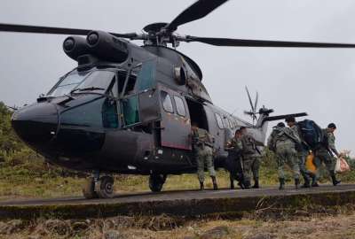 El helic&oacute;ptero se accident&oacute; el viernes pasado en la Amazon&iacute;a.