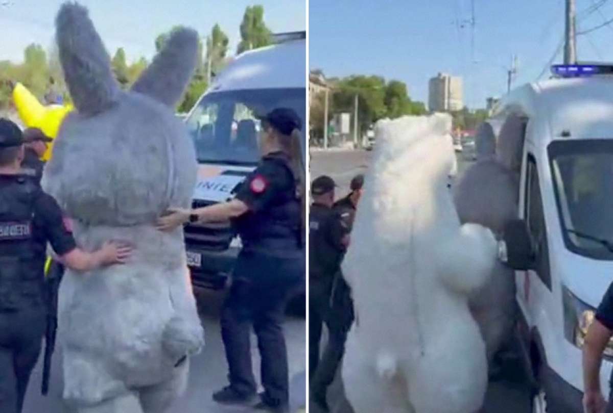 “¡Libertad para Pokémon!”: protesta política en Moldavia termina con arresto de Pikachu, Labubu y un oso polar