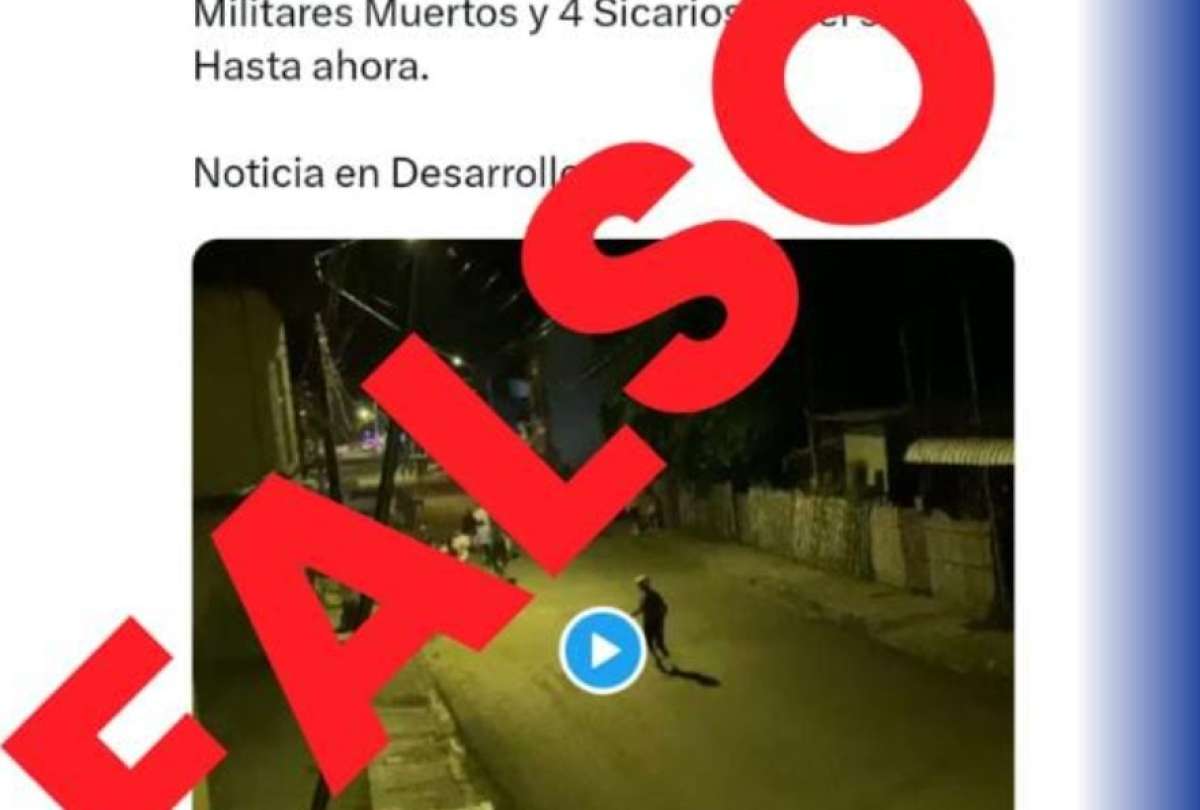 En un comunicado, la Policía descartó información falsa sobre fallecimiento de militares en Yaguachi. 