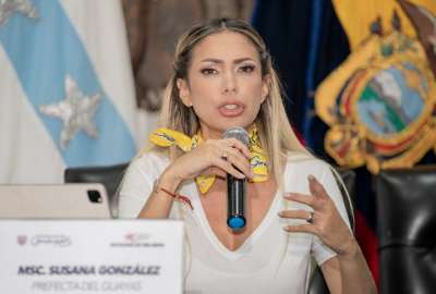 Susana Gonz&aacute;lez, prefecta del Guayas, hab&iacute;a cuestionado las asignaciones del Gobierno Nacional. 