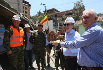 El presidente Guillermo Lasso entreg&oacute; la primera fase de las obras de remediaci&oacute;n en Zaruma.