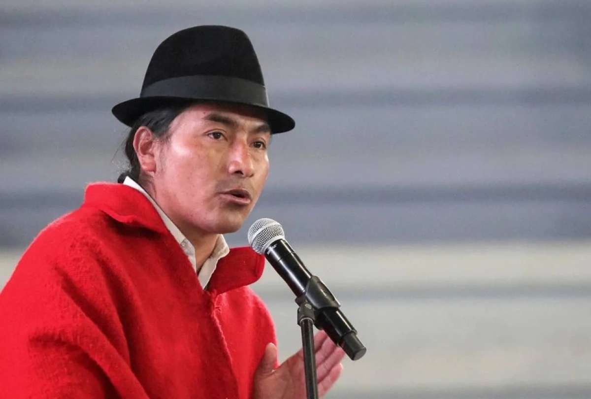 Leonidas Iza fue detenido por presunto delito de sabotaje