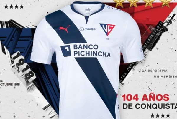 Liga de Quito present&oacute; una camiseta conmemorativa por sus 104 a&ntilde;os de vida institucional