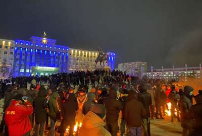 Protestas en Kazajist&aacute;n