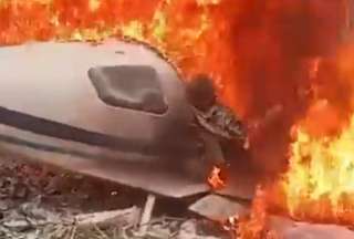 Colombia: Avioneta se estrella en Cali y deja una persona fallecida