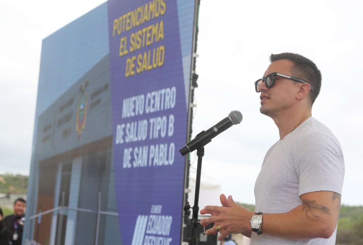 El persidente Daniel Noboa estuvo en la presentación del proyecto