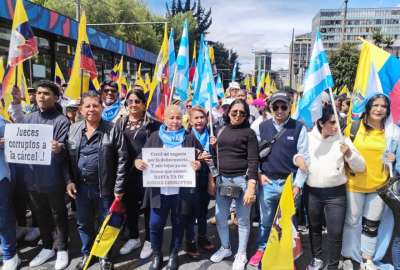 Cierres viales se registran en Quito por la marcha pac&iacute;fica hacia la Corte Constitucional. 