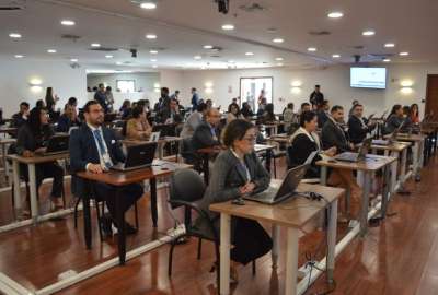 Aspirantes a jueces rindieron la prueba te&oacute;rica, como parte del concurso p&uacute;blico. 