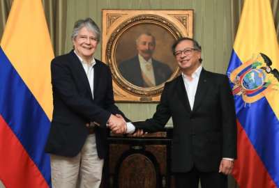 Guillermo Lasso mantuvo una reuni&oacute;n con Gustavo Petro
