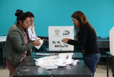 El escrutinio de actas se complet&oacute; al 100% en Ecuador.