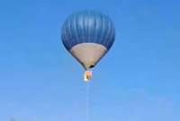 El globo aerostático se desplomó