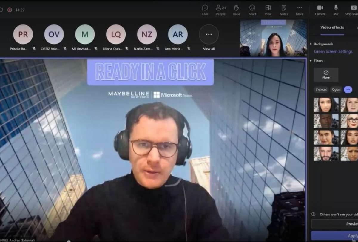 Un Toque de Belleza en el Trabajo:  Maybelline Lleva su Maquillaje Virtual a Microsoft Teams