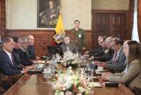 El presidente Lasso est&aacute; reunido con el Gabinete de Seguridad