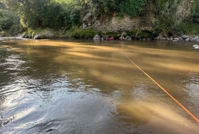 Bomberos localizan cuerpo de menor que cay&oacute; al r&iacute;o San Pedro