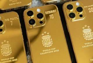 &lsquo;IPhone de Oro&rsquo;: el extravagante regalo de Messi para la selecci&oacute;n Argentina