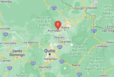 Se registr&oacute; un sismo a 4.57 km de Cotacachi, Imbabura