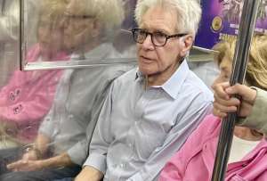 De Hollywood al metro en Nueya York: Harrison Ford sorprende a sus fans