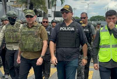 Ministros del Interior y Defensa supervisaron operativos en el Puerto de Guayaquil. 