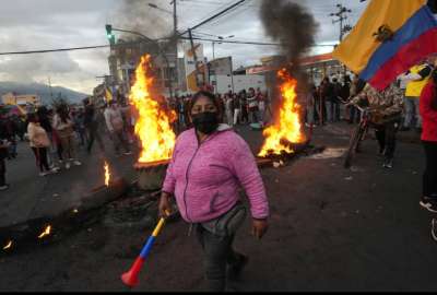 Alcalde de Quito teme una interrupci&oacute;n de los servicios p&uacute;blicos por las movilizaciones