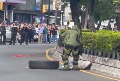 Polic&iacute;a realiz&oacute; la detonaci&oacute;n controlada de un presunto artefacto explosivo colocado en el restaurante Rukito, de Urdesa.