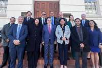 La delegación ecuatoriana participó en diálogos con el sector comercial estadounidense.