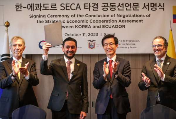 Ekl acuerdo comercial entre Ecuador y Corea permitirá ingreso de nuevos productos al país asiático.