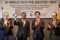 Ekl acuerdo comercial entre Ecuador y Corea permitirá ingreso de nuevos productos al país asiático.