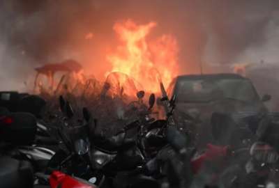 &lsquo;Ultras&rsquo; del Napoli y el Eintracht Frankfurt se enfrentaron antes del partido de la Champions
