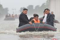 Kim Jong-Un, l&iacute;der de Corea del Norte, tom&oacute; medidas contra funcionarios por las fuertes inundaciones que causaron fallecidos.