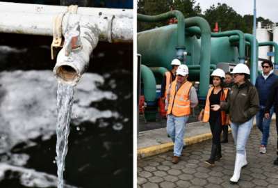 La ministra Mar&iacute;a Luisa Cruz verific&oacute; la operatividad de la Planta de Tratamiento de Agua Potable en Loja