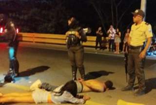 Guayaquil: persecuci&oacute;n en la V&iacute;a a la Costa culmina con la captura de dos sospechosos
