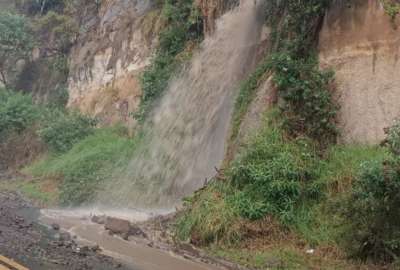 Lluvia caus&oacute; un deslizamiento de tierra cerca del puente del R&iacute;o Chiche