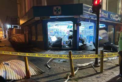 La Polic&iacute;a hab&iacute;a detenido a cinco sospechosos tras la explosi&oacute;n en un cajero en Llano Grande.