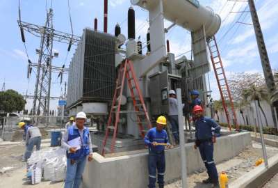 Avanza con la instalaci&oacute;n del transformador en la subestaci&oacute;n Policentro en Guayaquil