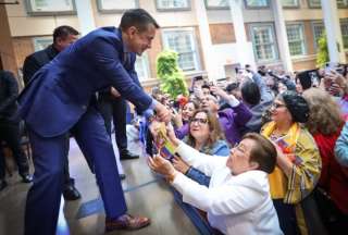 Presidente Daniel Noboa se reuni&oacute; con migrantes ecuatorianos en Queens y New Jersey