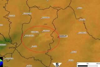 Probable ca&iacute;da de ceniza en Chimborazo y Bol&iacute;var