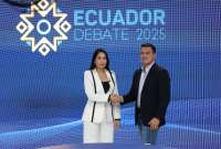 Daniel Noboa y Luisa González participaron del Debate Presidencial para la segunda vuelta electoral.