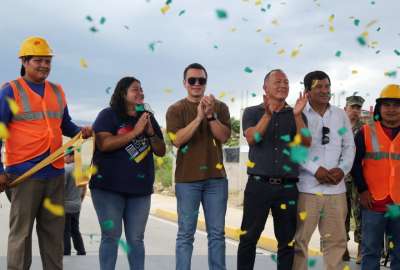 Presidente Noboa inaugur&oacute; la ampliaci&oacute;n del paso lateral en Pasaje
