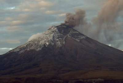 Alertan posible ca&iacute;da de ceniza en Pichincha y Cotopaxi