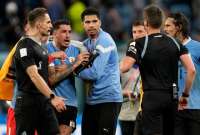 Cuatro futbolistas uruguayos fueron castigados por sus reclamos contra la terna arbitral.
